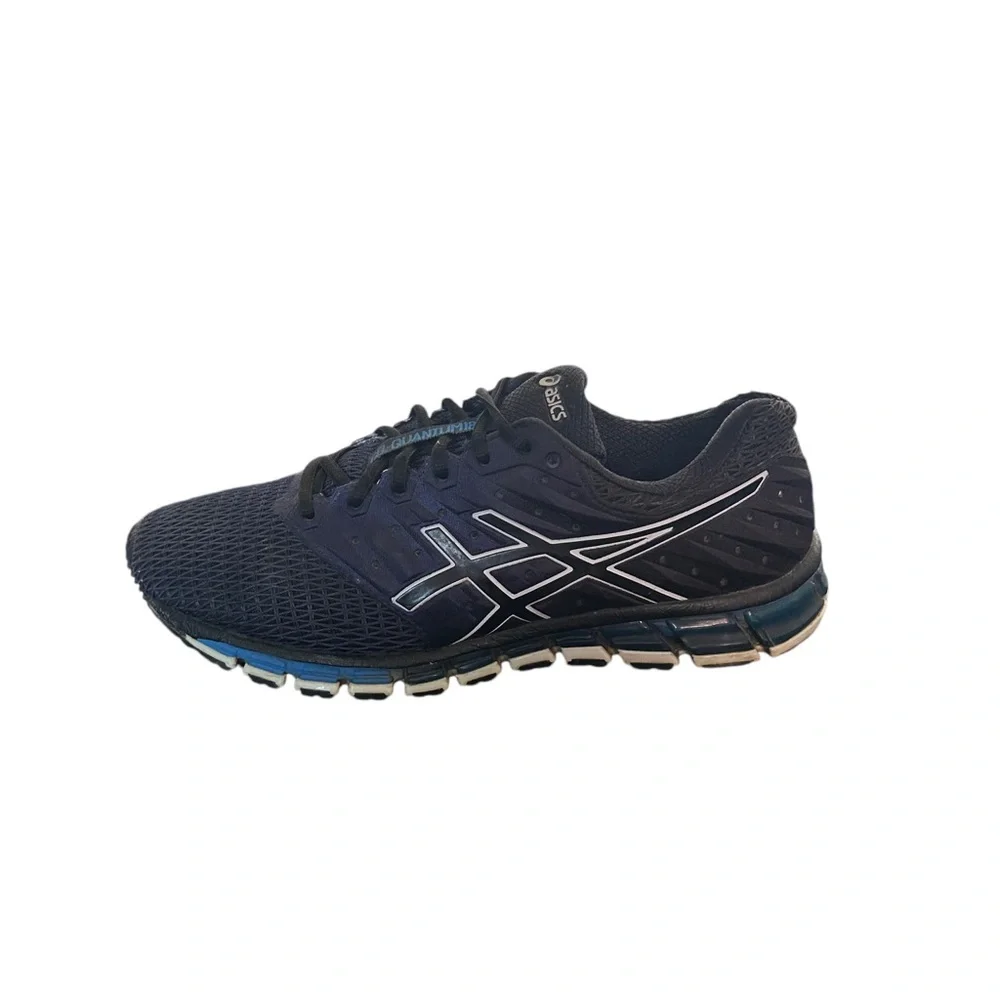 ASICS Gel-Quantum 180 2 Men's Black Blue T6G2N Running Shoes Size 10 - Picture 8 of 14